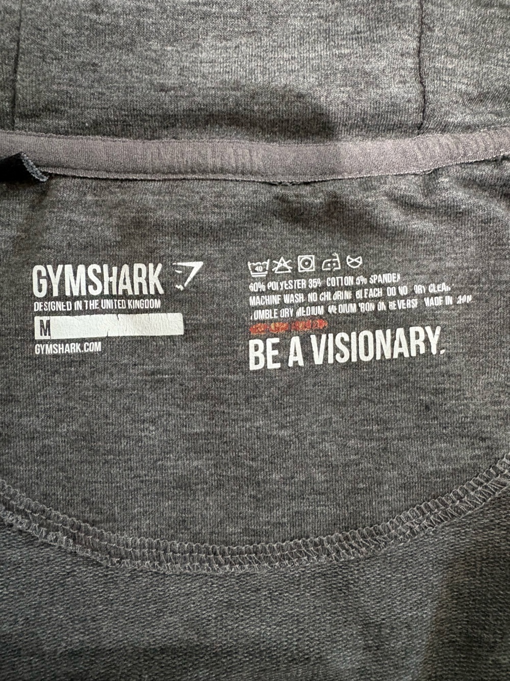 Gymshark Fit Zip Hoodie Jacket Women’s Medium Gray Colorblock - Picture 3 of 7